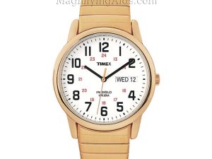 Timex Man's Gold Tone Watch with Date, Indiglo Light