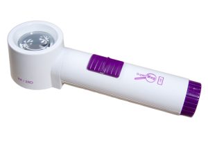 8X / 32D SuperMag LED Lighted Hand Held, Stand Magnifier - 1.4 Inch Lens