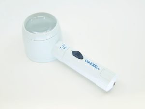 3.9X / 11.7D COIL Raylite 12 Xenon Electric Illuminated Magnifier  - 2.25 Inch Lens