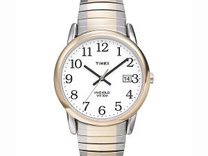 Timex Man's Two Tone Watch with Date, Indiglo Light