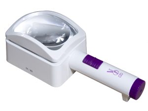 3X / 12D SuperMag Rectangular LED Lighted Hand Held, Stand Magnifier - 4 x 3 Inch Lens