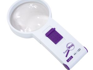 SuperMag 4X LED Lighted Pocket Magnifier - 2.7 Inch Lens