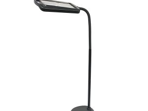 2.5X Lighted Full Page Magnifier with Flexible Neck Floor Stand
