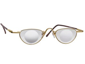 Eschenbach U-1681-3L Noves Mono System (3x, Left) Gold Frame Spectacle Magnifiers