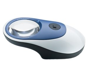 3.5X Eschenbach Powerlux LED Lighted Stand Magnifier - Blue