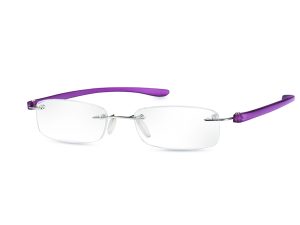 Eschenbach +1.5 Diopter Ready Reading Glasses - Purple Frame Small