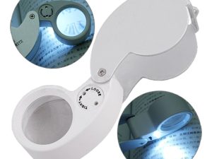 40X Loupe Magnifier with White LED
