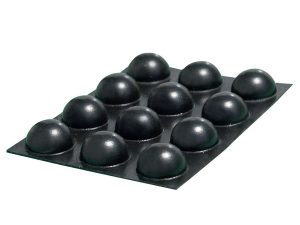 20 XL Large Black Round Locator Bumps
