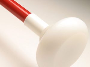 Ambutech Jumbo Roller Cane Tip: 1/2 Inch Slip On Style