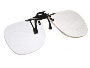 +1.0 Clip On & Flip Up Large Clear Magnifying Reading Glasses