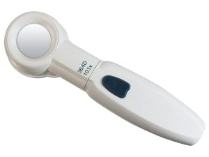 10.1X COIL Raylite Duo LED Hand Held, Stand Magnifier 1.4 Inch Lens