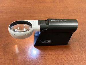 Eschenbach 6X Mobilux LED Lighted Pocket Magnifier and Mobase Stand