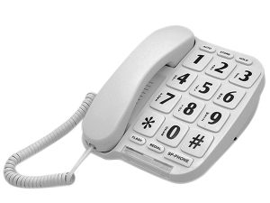 Large Button Phone with Bright Flashing Ringer Light