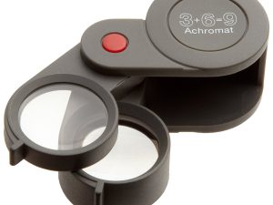 Eschenbach - 3x, 6x, 9x Achromatic Pocket Folding Loupe Magnifier