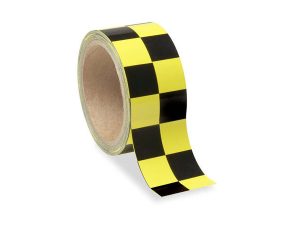 Low Vision Checkerboard Adhesive Tape: Yellow and Black - 2 Inch Wide