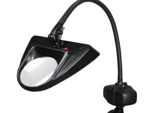 Dazor 3 Diopter LED Hi-Lighting Clamp Base Magnifier (30") - Black