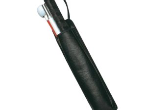 Mobility Cane Pouch - Black Leather