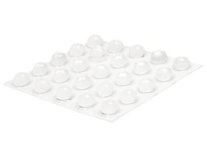 20 Small Transparent Rounded Top Round Locator Bumps