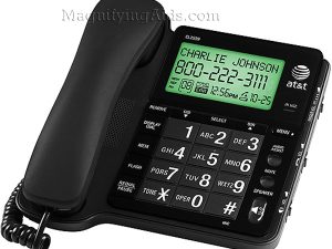 AT&T Big Button Corded Black Speakerphone with Large Numbers