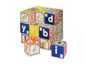 Uncle Goose Braille Alphabet Blocks