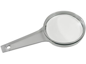 2.6X COIL Clear Lucite Magnifier - 2.8 Inch Lens