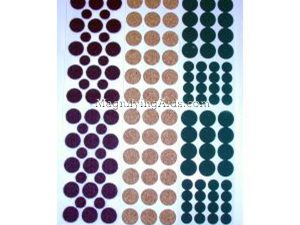 Variety Texture, Color and Size Round Stick Ons 138 pieces