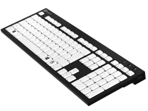 Logickeyboard with Braille 6 dot Alphabet Keyboard - Compatible to Windows PC